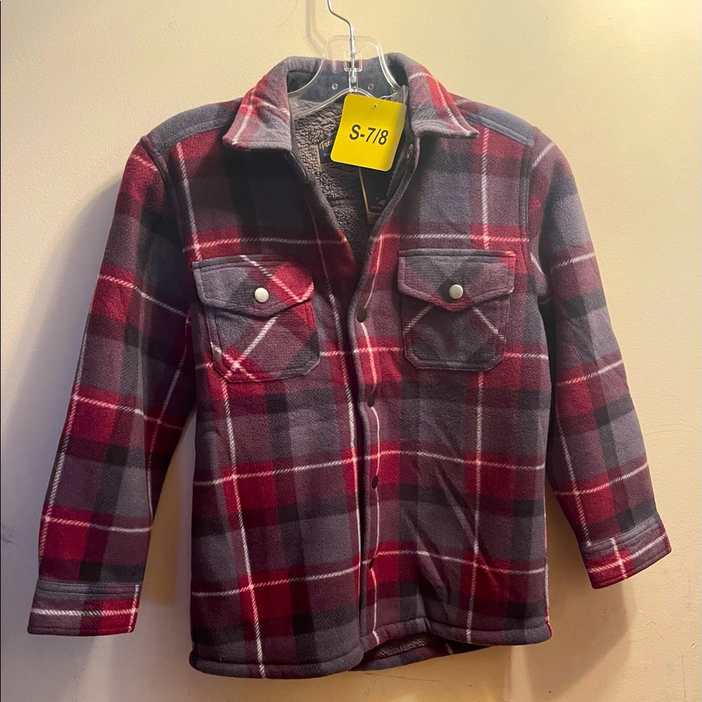 Brand New Boys  flannel/jacket size 7-8